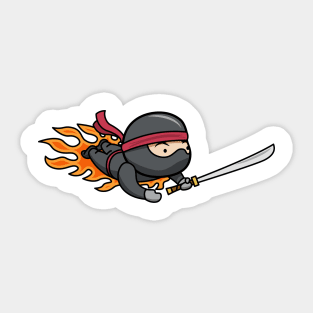 Flying Ninja Sticker